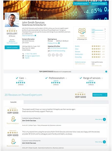 ProvenExpert Profil